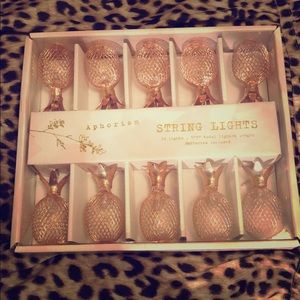 Aphorism Rose Gold Pineapple String Lights✨🍍